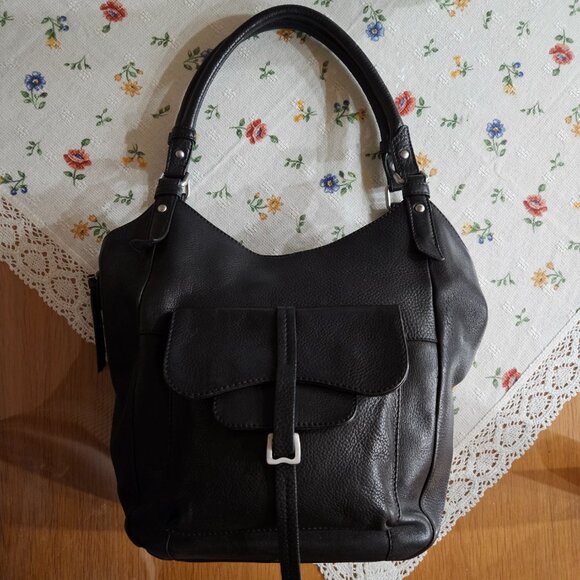 RADLEY London NWOT Rare Retro Black Pebbled Leather bag - Picture 4 of 16